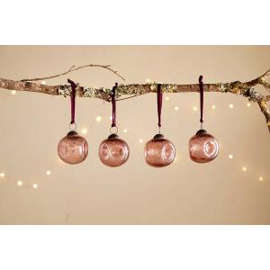 nkuku Nishan Pinched Baubles Set Of 4