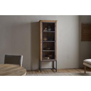 nkuku Nirvi Mango Wood & Iron Tall Cabinet