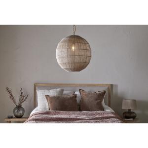 nkuku Nilaveli Woven Jute Sphere Pendant