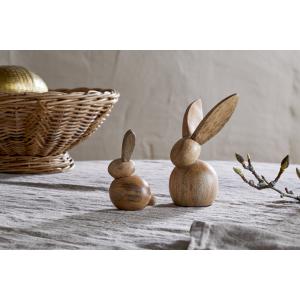 nkuku Khara Mango Wood Rabbit Standing Decoration