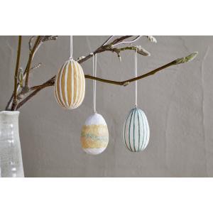 nkuku Terra Hand Painted Recycled Cotton Paper Hanging Egg…