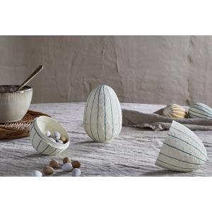 nkuku Surya Recycled Cotton Paper Standing Opening Egg