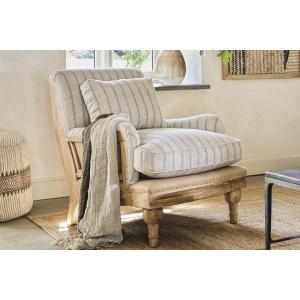 nkuku Abe Deconstructed Linen Armchair