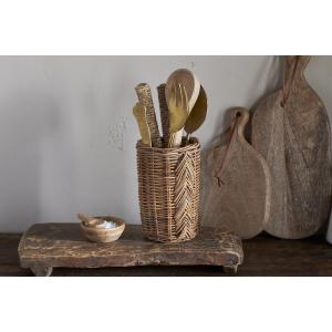 nkuku Bersama Rattan Utensil Holder