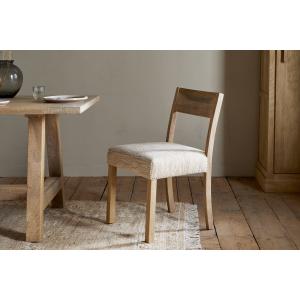 nkuku Zoha Cotton & Jute Upholstered Dining Chair