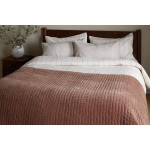 nkuku Nidra Velvet & Linen Bed Quilt