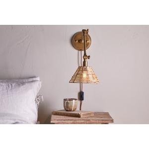 nkuku Noko Rattan Wall Lamp