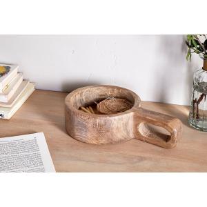 nkuku Okara Reclaimed Wood Traditional Storage Pot