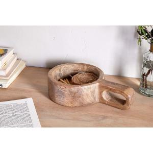 nkuku Okara Reclaimed Wood Traditional Storage Pot