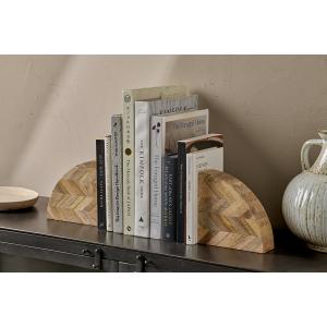 nkuku Oyvu Mango Wood Bookends