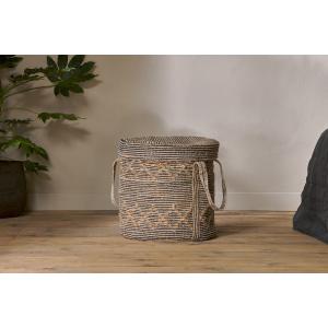 nkuku Padla Cotton & Jute Laundry Basket