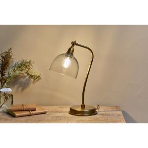 nkuku Purnia Glass & Metal Desk Lamp