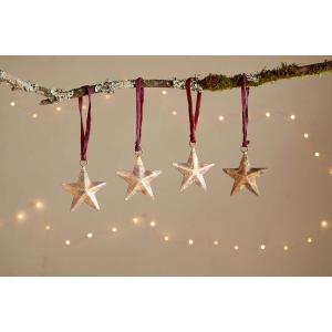 nkuku Roshani Star Baubles Set Of 4