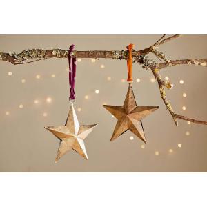 nkuku Roshani Star Baubles Set Of 2