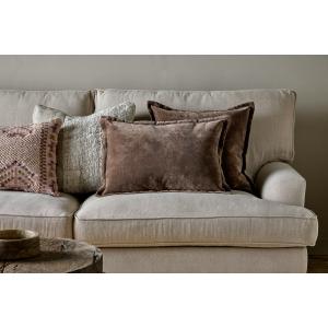 nkuku Renwal Velvet & Linen Cushion Cover