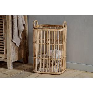 nkuku Rammi Rattan Tall Laundry Basket