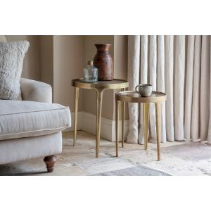 nkuku Rohia Cast Metal Side Table