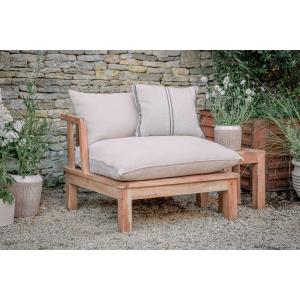 nkuku Sadhi Acacia Wood Outdoor Love Seat