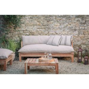 nkuku Sadhi Acacia Wood Outdoor Sofa