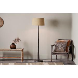 nkuku Sahar Mango Wood Floor Lamp