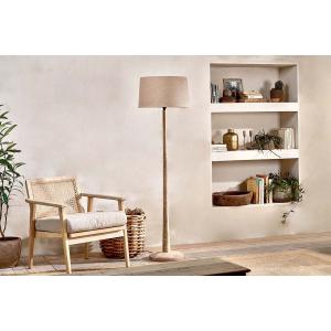 nkuku Sahar Mango Wood Floor Lamp