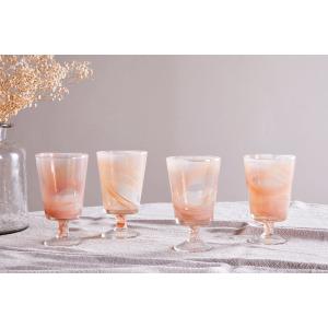 nkuku Shirali Marble Swirl Wine Glass Set Of 4