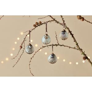 nkuku Sohni Shell Baubles Set Of 4