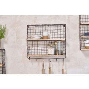 nkuku Tamba Shelf With Hooks