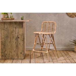 nkuku Taung Rattan Counter Dining Chair