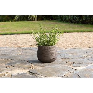 nkuku Zadie Etched Ceramic Planter