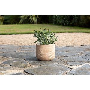 nkuku Zadie Etched Ceramic Planter