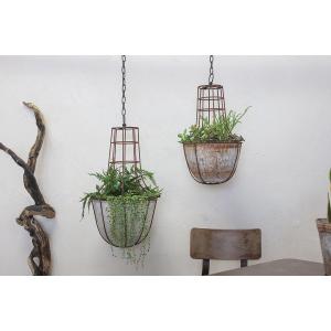 nkuku Abari Caged Hanging Planter