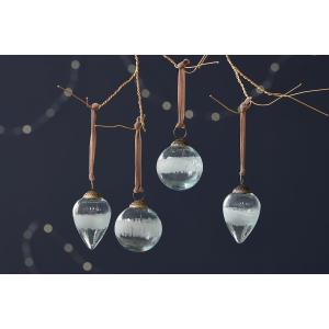 nkuku Anara Etched Bauble Set Of 4