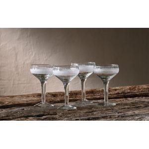 nkuku Anara Etched Cocktail Glass Set Of 4