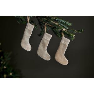 nkuku Karru Cotton Velvet Mini Stocking Set Of 3