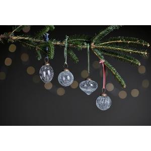 nkuku Snow Drop Baubles Set Of 4